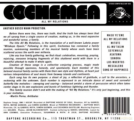Cochemea: All My Relations [CD]