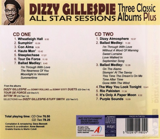 Dizzy Gillespie: All Star Sessions: Three Classic Albums Plus [2CD]