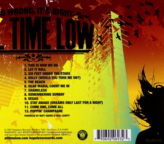 All Time Low: All Time Low, So Wrong, It's Right [CD]