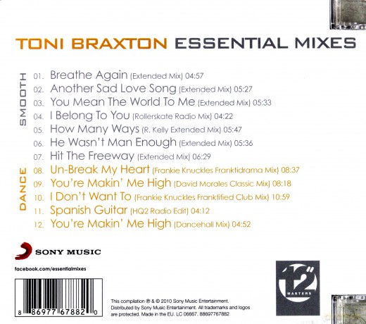 Toni Braxton: 12''masters - The Essential Mixes [CD]