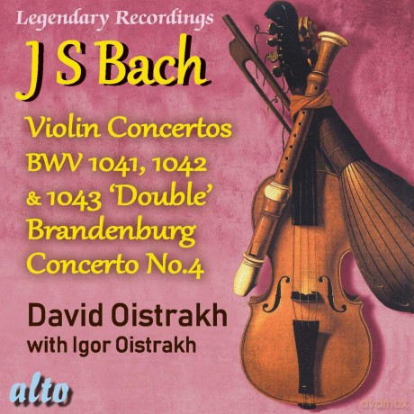 David Oistrakh: Bach Violin Concertos 1. 2. 3 Plus Brandenburg Concerto No.4 [CD]