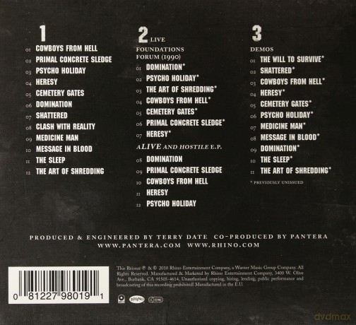 Pantera: Cowboys From Hell (digipack) [3CD]