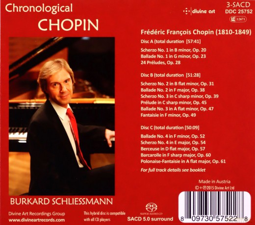 Burkard Schliessmann: Chronological Chopin [SACD]