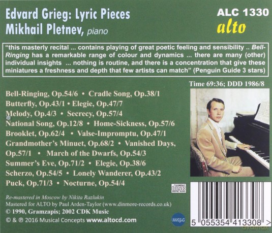 Mikhail Pletnev: Edvard Grieg: Lyric Pieces [CD]