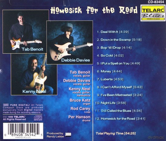Benoit/Davies/Neal: Homesick For The Road [CD]
