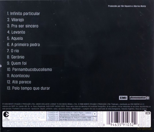 Marisa Monte: Infinito Particular [CD]
