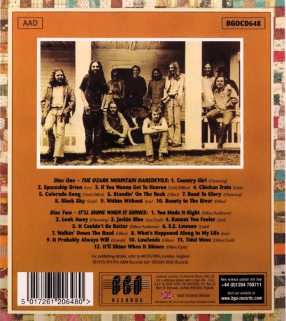 Ozark Mountain Daredevils: It'Ll Shine [2CD]