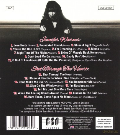 Jennifer Warnes: Jennifer Warnes / Shot Through The Heart [CD]