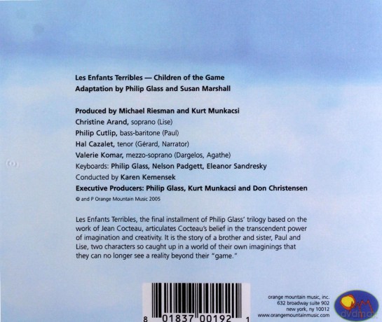 Philip Glass: Les Enfants Terribles [2CD]