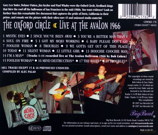 Oxford Circle: Live At The Avalon [CD]