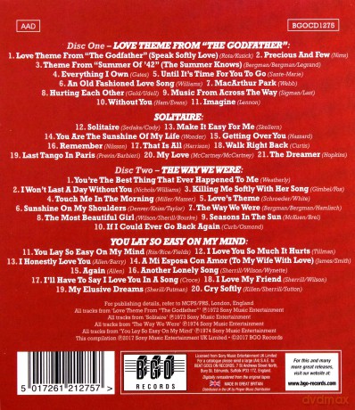Andy Williams: Love Theme From The Godfather / Solitaire / You Lay So Easy On [2CD]