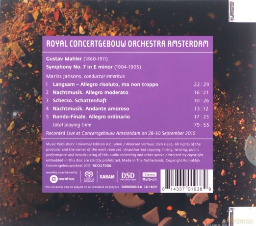 Royal Concertgebouw Orchestra: Mahler: Symphony No. 7 [SACD]