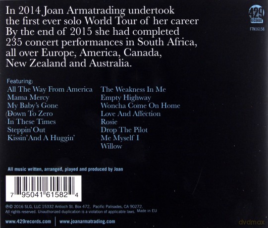 Joan Armatrading: Me Myself I - World Tour Concert [CD]
