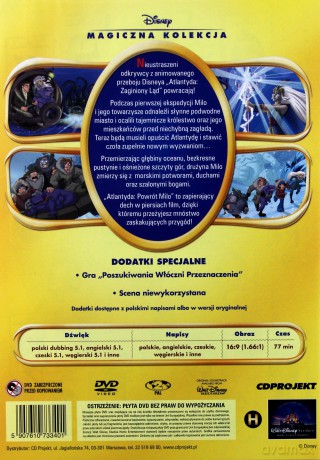 Atlantyda: Powrót Milo (Magiczna Kolekcja) (Disney) [DVD]