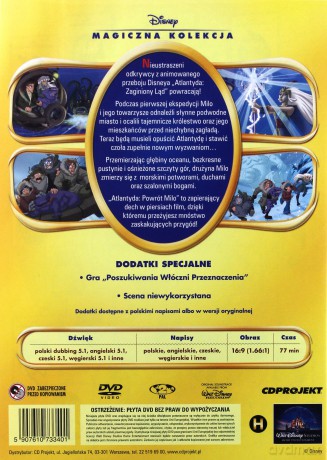 Atlantyda: Powrót Milo (Magiczna Kolekcja) (Disney) [DVD]