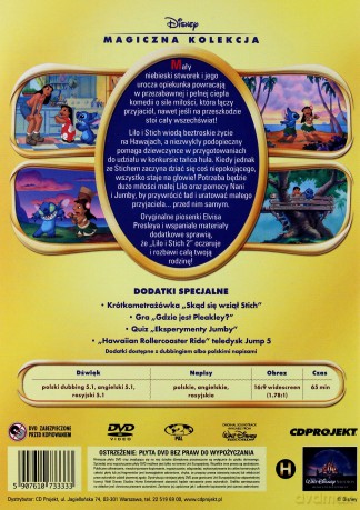Lilo i Stich 2 - Mały feler Sticha (Magiczna Kolekcja) (Disney) [DVD]