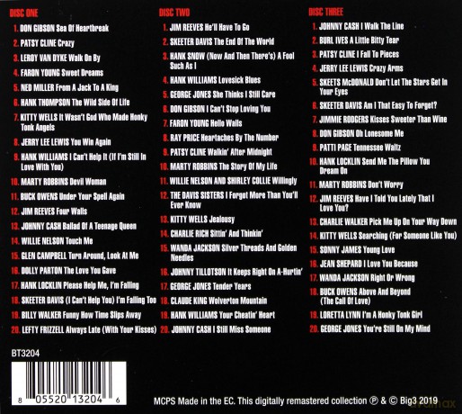 Sea Of Heartbreak - 60 Classic Country Love Songs [3CD]