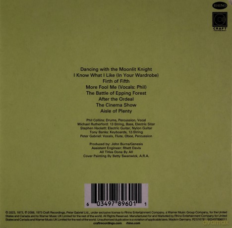 Genesis: Selling England By The Pound [CD]