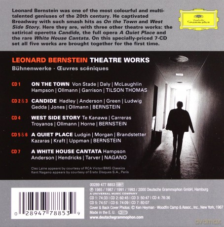 Leonard Bernstein: Theatre Works (West Side St,Candide Etc) [7CD]