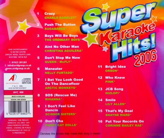 Super Karaoke Hits 2006 [CD]