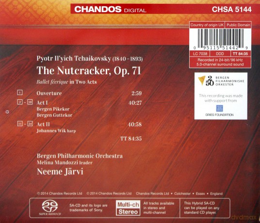 Bergen Philjarvi: Tchaikovskythe Nutcracker [SACD]