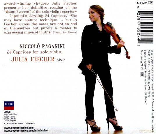Julia Fischer: Paganini: 24 Caprices Op.1 [CD]