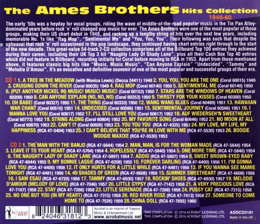 Ames Brothers: The Ames Brothers Hit Collection 1948-1960 [2CD]