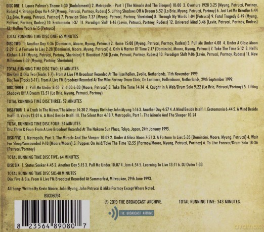 Dream Theater: The Broadcast Archives [6CD]