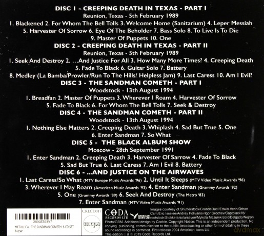 Metallica: The Sandman Cometh - The Broadcast Anthology 1983 - 1996 [6CD]