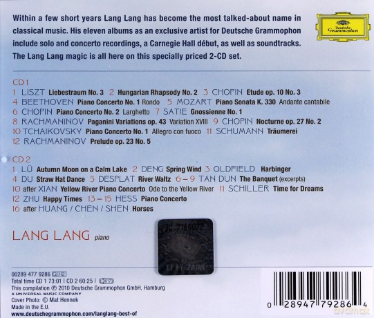 Lang Lang: Best Of (Polska Cena!!!) [2CD]