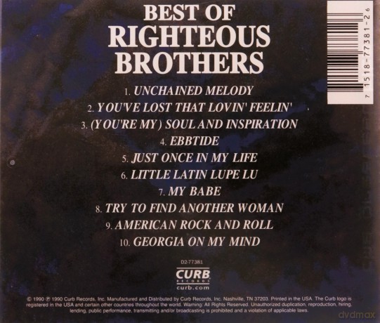 Righteous Brothers: Unchained Melody [CD]