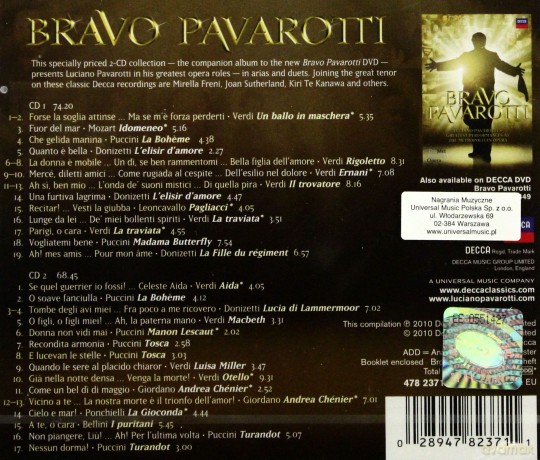 Luciano Pavarotti: Bravo Pavarotti [CD]