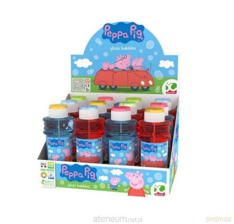 Bańki mydlane glass Peppa pig 300 ml (12 szt)