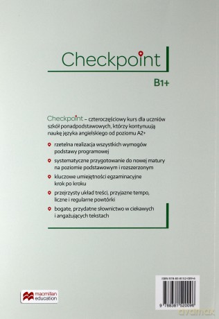 Checkpoint B1+ podręcznik (wersja wieloletnia) - David Spencer, Monika Cichmińska [KSIĄŻKA]