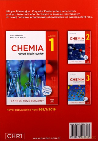 Chemia LO 1 podręcznik Zakres rozszerzony - Kamil Kazanowski [KSIĄŻKA]