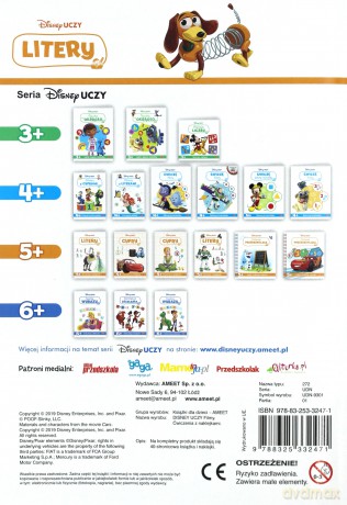 Disney uczy. Toy Story. Litery 5+ [KSIĄŻKA]