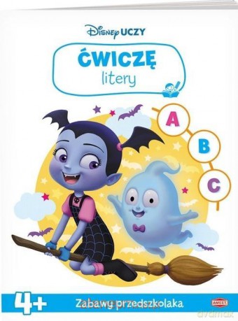 Disney uczy. Vampirina. Ćwiczę litery 4+ [KSIĄŻKA]