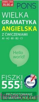 Fiszki 555 Wielka gramatyk angielska z ćw. A1/C1 [KSIĄŻKA]