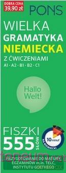 Fiszki 555 Wielka gramatyk niemiecka z ćw. A1/B2 [KSIĄŻKA]