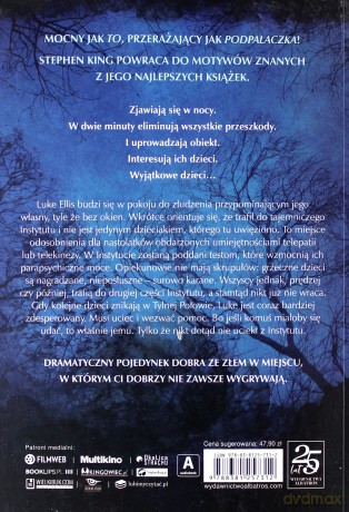 Instytut - Stephen King [KSIĄŻKA]