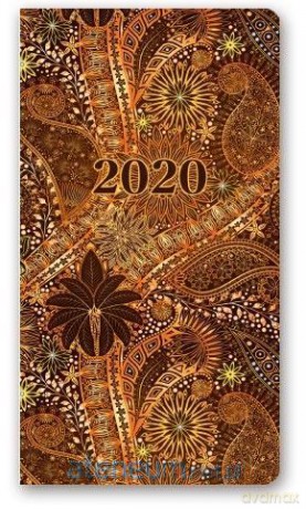 Kalendarz 2020 Tygodniowy A6 Soft Deseń 11TS [KALENDARZ]