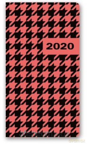 Kalendarz 2020 Tygodniowy A6 Soft Pepitka 11TS [KALENDARZ]