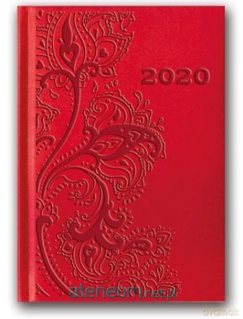 Kalendarz 2020 Tygodniowy B6 Vivella Czerwony 41TE-09 [KALENDARZ]