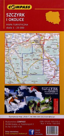 Mapa turystyczna - Szczyrk i okolice 1:25 000