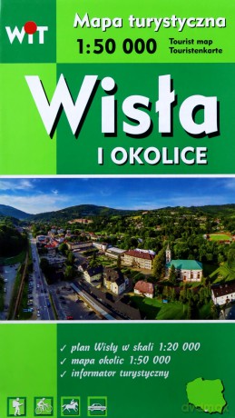 Mapa turystyczna - Wisła i okolice