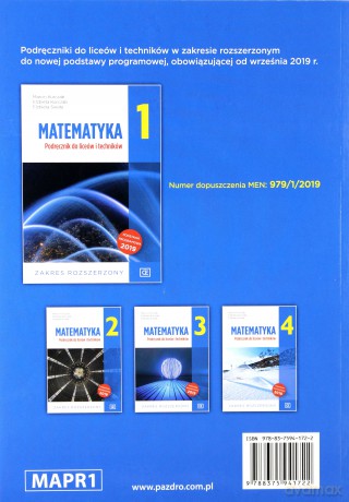 Matematyka LO 1 podręcznik Zakres rozszerzony - Marcin Kurczab, Elżbieta Kurczab, Elżbieta Świda [KSIĄŻKA]