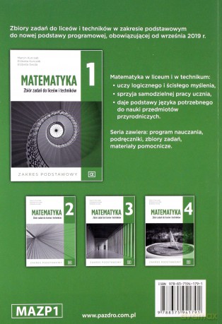 Matematyka LO 1 Zbiór zadań Zakres podstawowy - Marcin Kurczab, Elżbieta Kurczab, Elżbieta Świda [KSIĄŻKA]