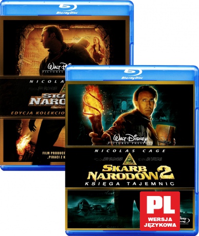 Skarb Narodów / Skarb Narodów: Księga Tajemnic Pakiet (Disney) [2Blu-Ray]