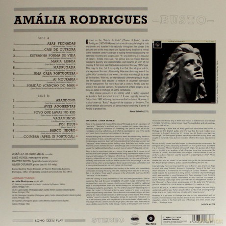 Amalia Rodrigues: Busto [Winyl]