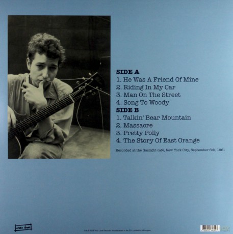 Bob Dylan: Live At The Gaslight. NYC. September 6th 1961 [Winyl]